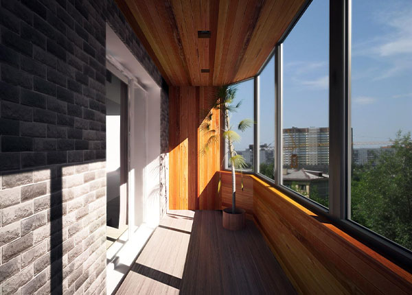 Остекление лоджии алюминиевым профилем под ключ в Истре